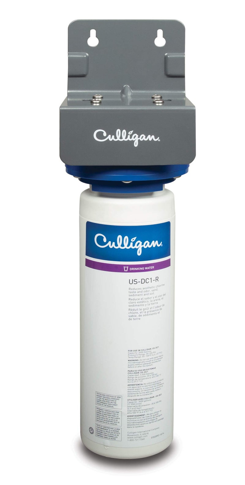 Culligan نظام مياه الشرب المتصل مباشرة تحت الحوض كوليجان US-DC1، أبيض - Image 1